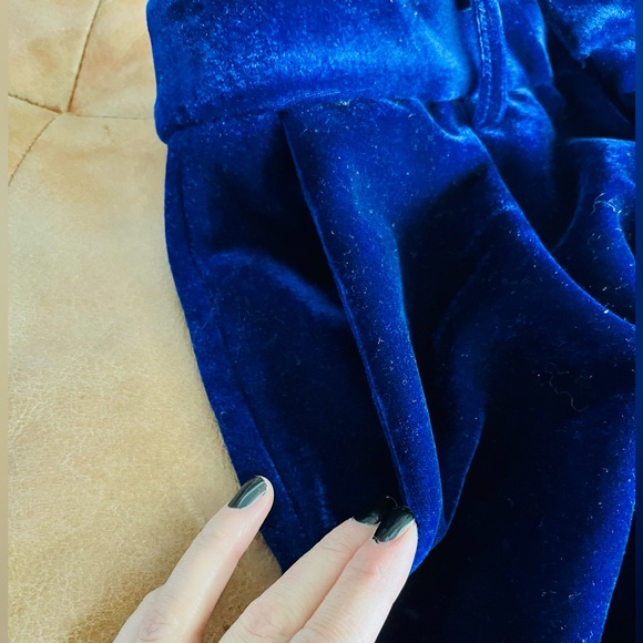 Velvet trouser pants - Picture 3 of 5